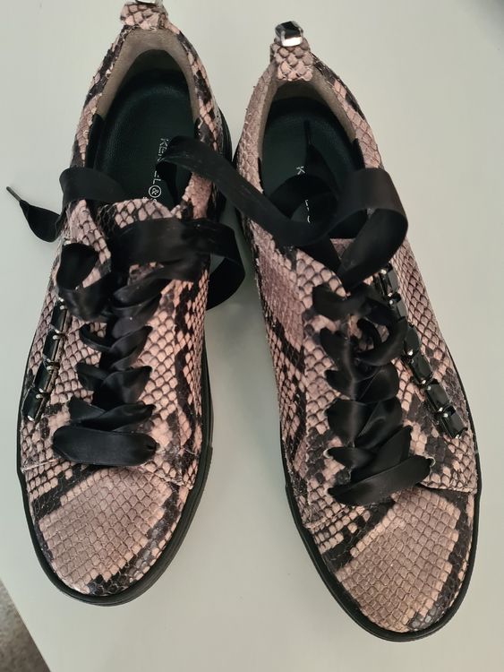 Kennel & Schmenger T Pro White With Animal Print Trainers 71-17570-615