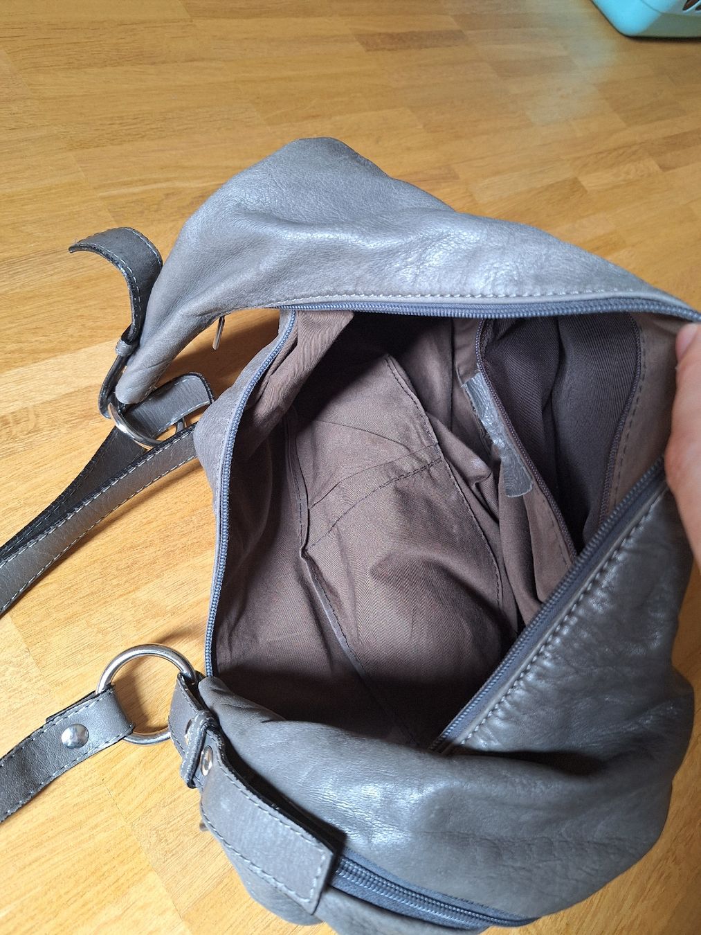 Borse da donna: Ledertasche grau – Usato da Riehen venduto da Mamestra 4