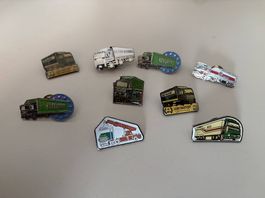 Div Pins, LkW, Eisenbahn