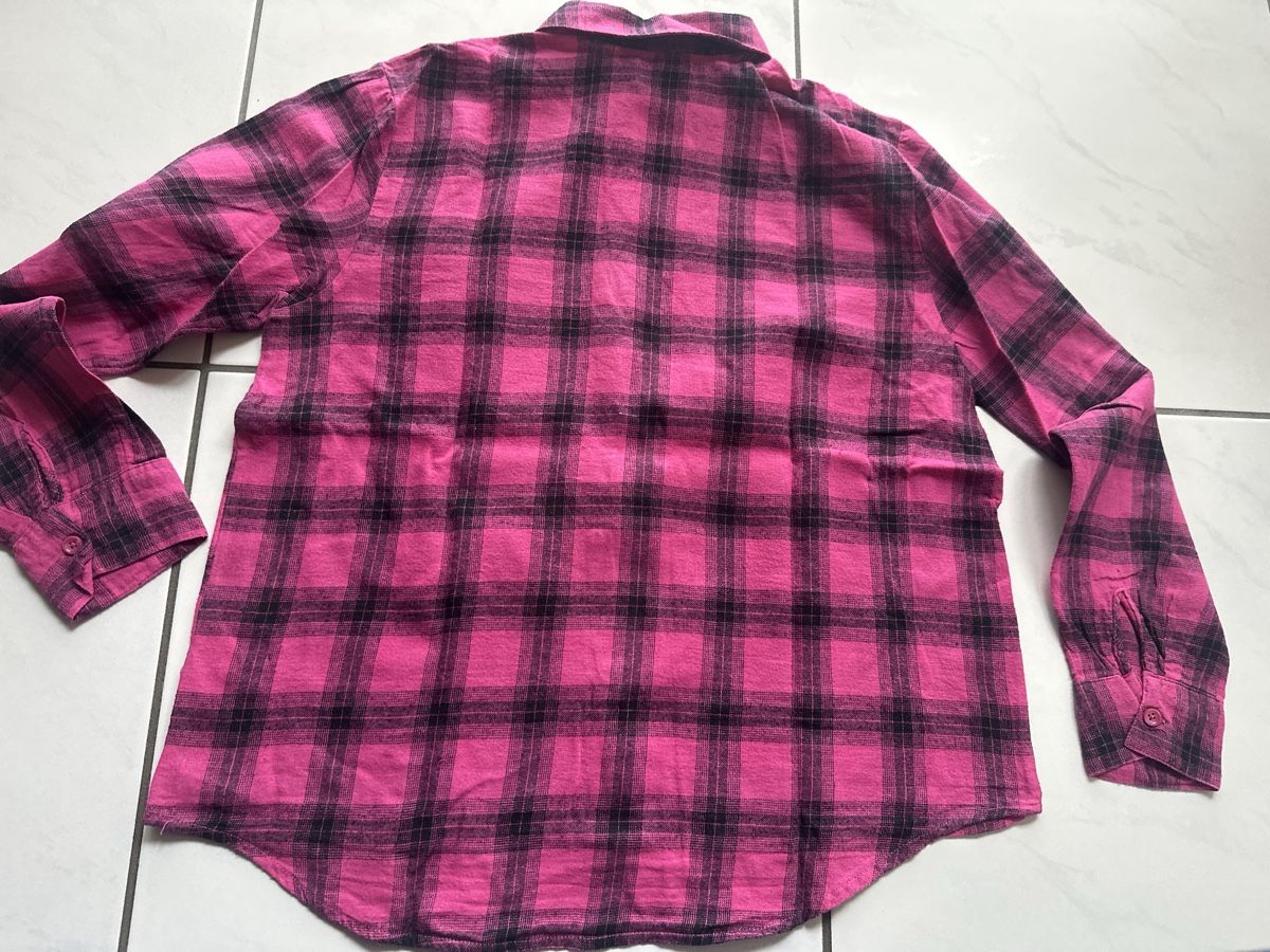 Camicette: Primark Flanell Hemd schwarz pink Gr. S – Usato da Wileroltigen venduto da torro11 2