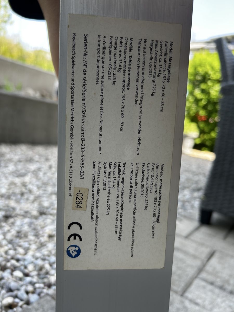 Fauteuils de soin: Massageliege – D'occasion à Winterthur par BMW440 4
