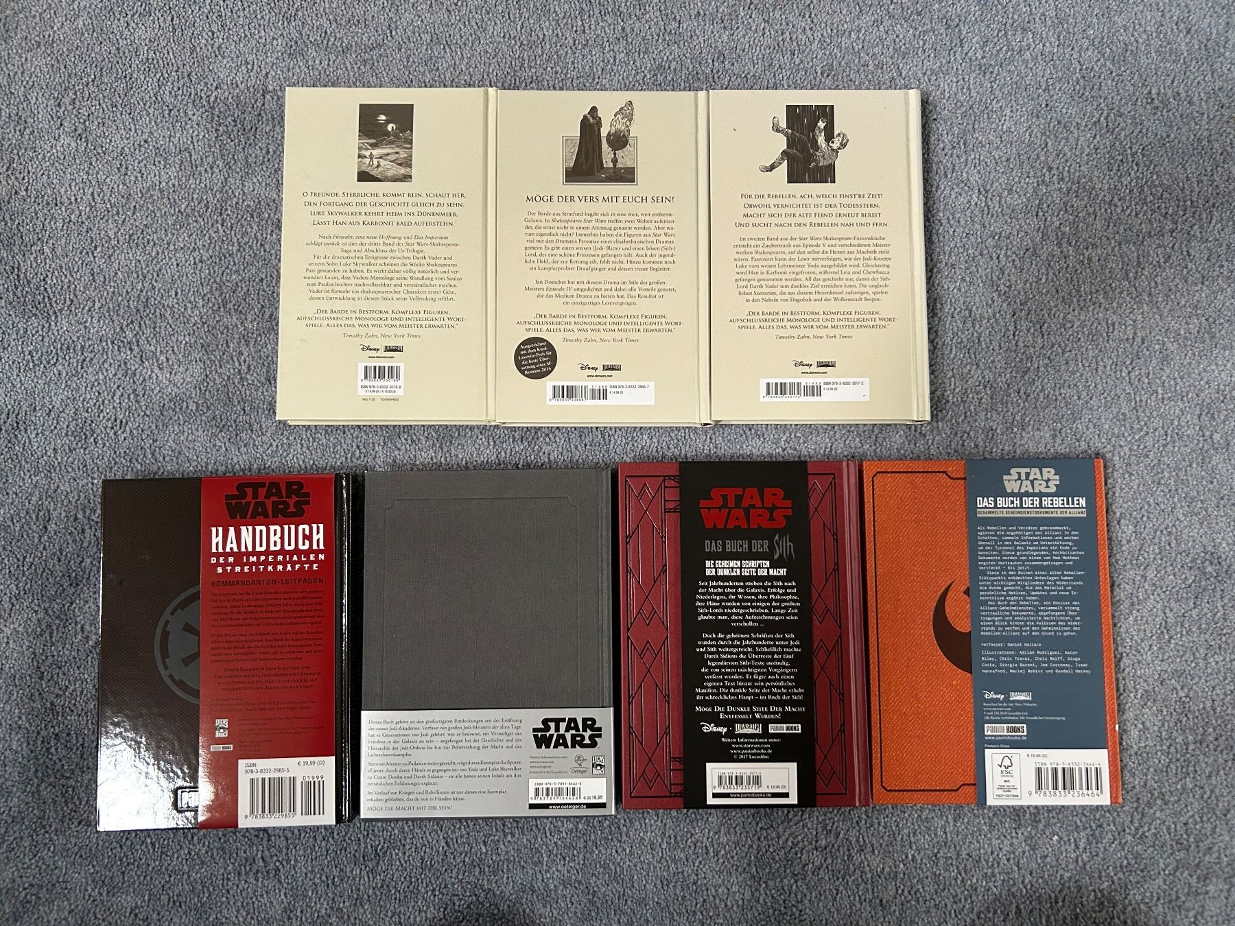 Libri: 7 Star Wars Bücher – Nuovo (secondo la descrizione) da Aristau venduto da Mastergee 1
