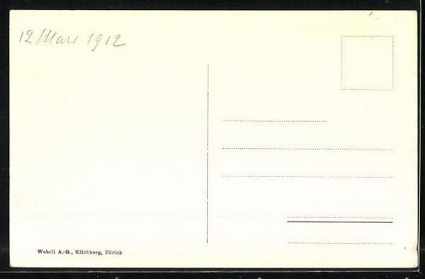Cartoline postali: Chasellas bei St. Moritz, datiert 1912 – Usato da Frauenfeld venduto da POML 1