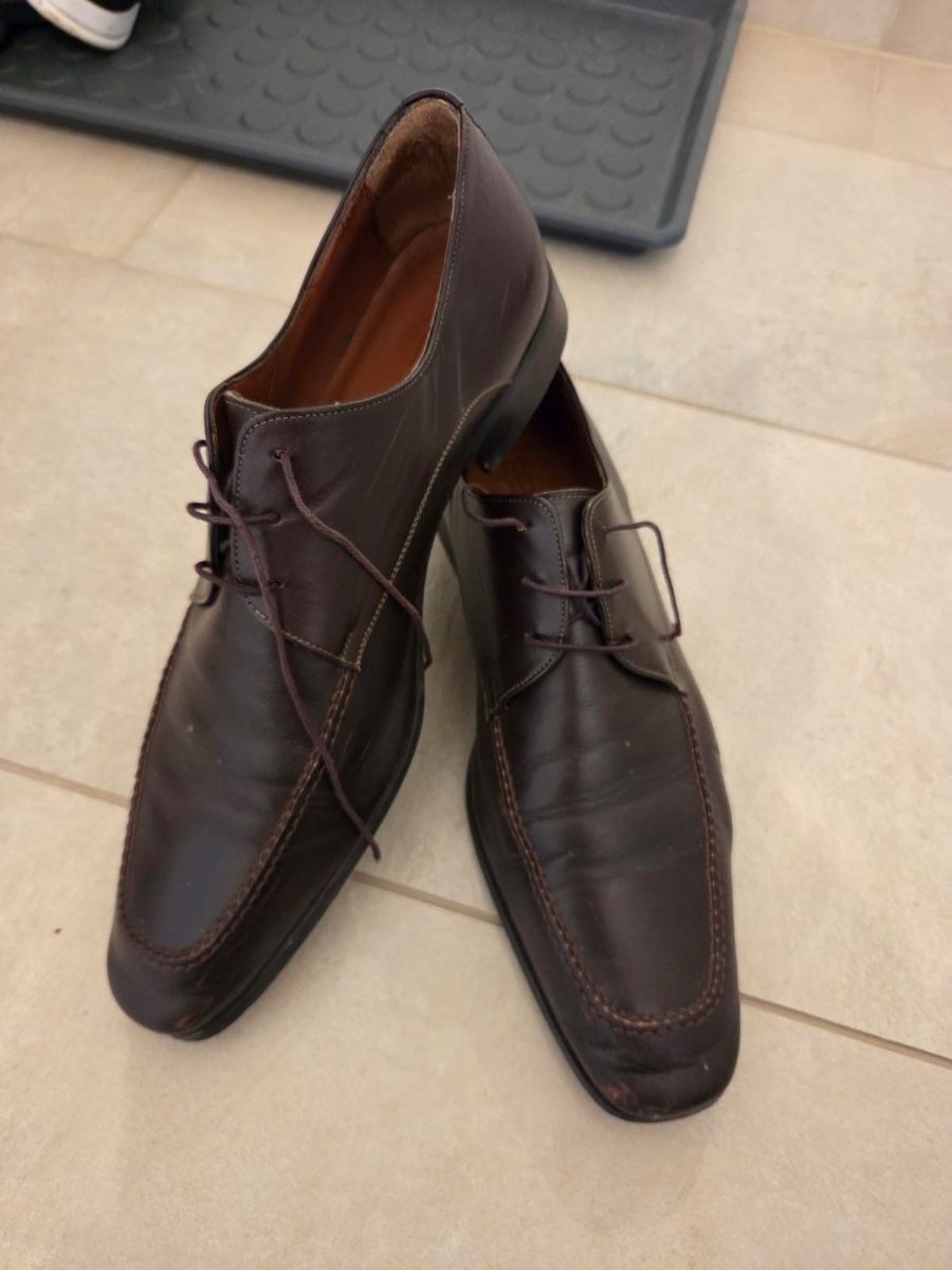 Herrenschuhe: Braune Herrenlederschuhe, Größe 44 – Gebraucht aus Münchenstein von Furki22