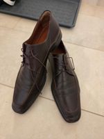 Braune Herrenlederschuhe, Größe 44