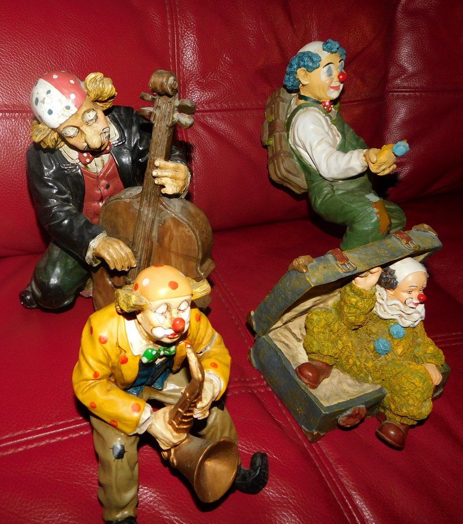 Figurines: 4 Clownfiguren – D'occasion à Villnachern par Schnugelchen 2