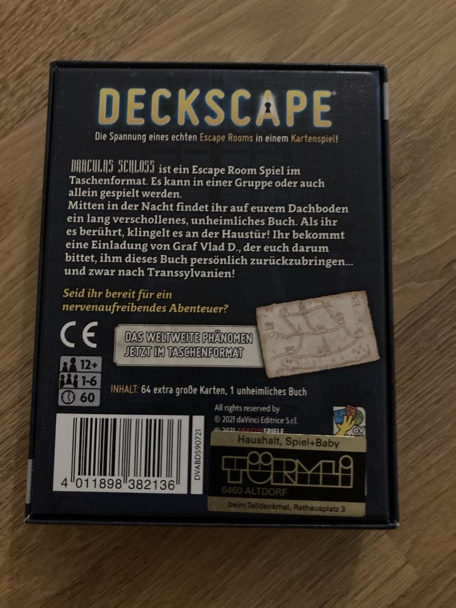 Giochi: Deckscape Spiel Draculas Schloss – Usato da Emmenbrücke venduto da JJ_89 1