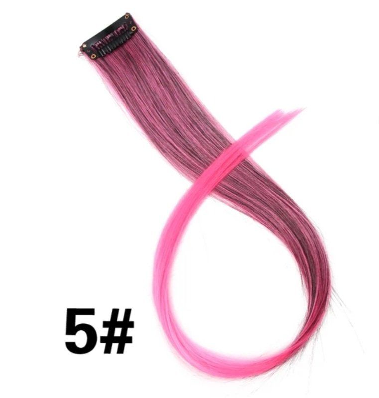 Haarschmuck: 2 Extensions, 20 inch, pink – Neu und originalverpackt aus Baden von rocket85