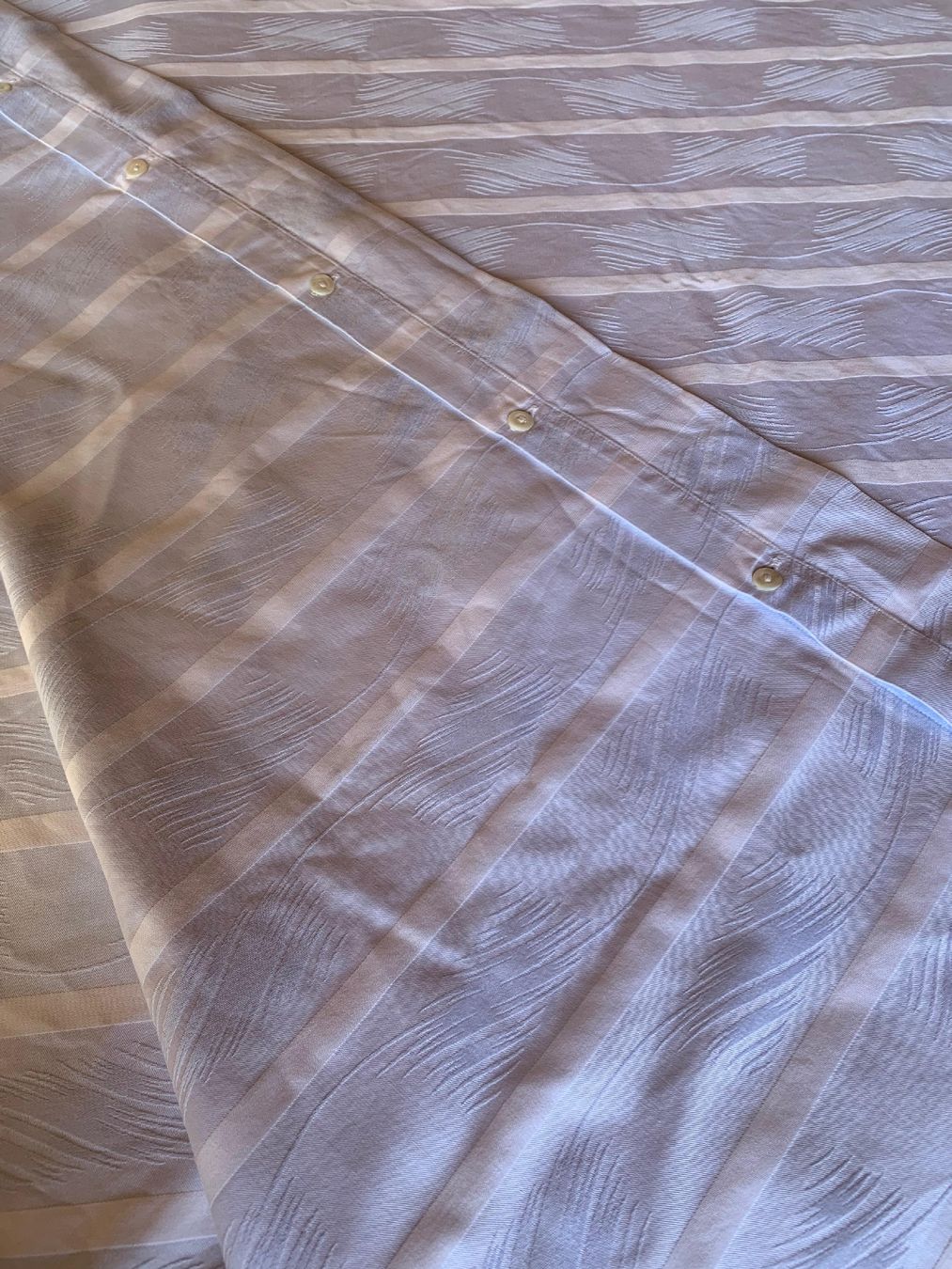 Biancheria da letto: Linge de lit en coton rayé bleu-blanc. – Nuovo (secondo la descrizione) da Dompierre FR venduto da fat_xth5 7