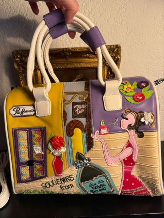 Extravagante Patchwork Tasche Bunt Neu