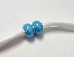 Neu! 2x Lochperlen Charm zum Basteln