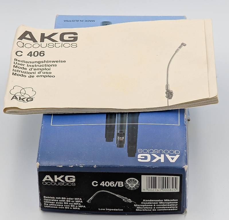 Akg Mikrofone: Ensemble AKG 2 Micros C 406B + Alim/Mixeur B9 – Gebraucht aus Torny le Grand von cla_w6np 5