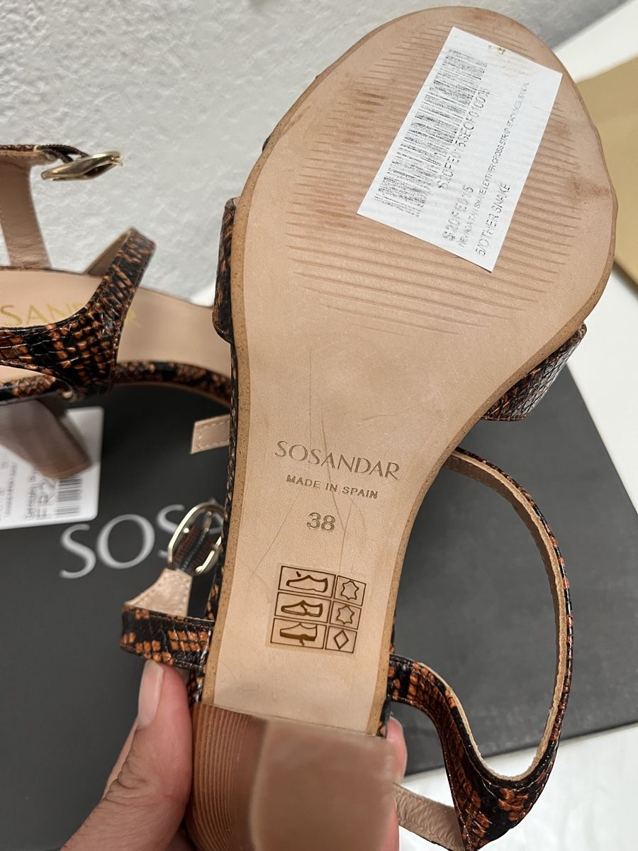 Scarpe da donna: SOSANDAR Sandalen,Leder 38, NEU – Nuovo e nell'imballaggio originale da Zeiningen venduto da man_69cj 2