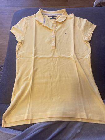 Tommy Hilfiger Poloshirt Damen Gelb Grösse M Sommer Elegant