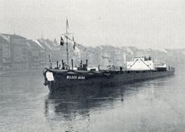 Basel  BS  -  Schiff "WILDER MANN" M. Strohmeyer Kolenhandel