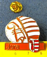 JURA SCHWEIZ BROT KANTONSWAPPEN PIN GEPRÄGT GOLDIG