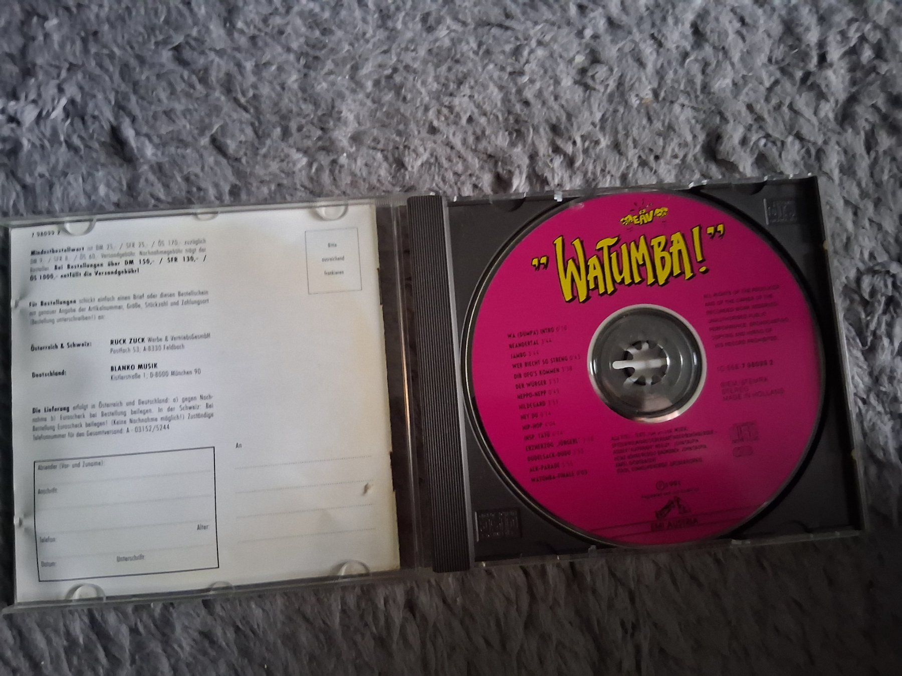 CD: ERSTE ALLGEMEINE VERUNSICHERUNG     EAV    WATUMBA    CD – Usato da Wetzikon ZH venduto da Ramones01 2