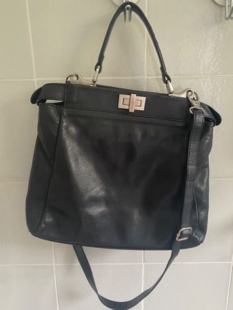 PAT CALVIN  - Peekaboo Style Leder Hand-/Umhängetasche