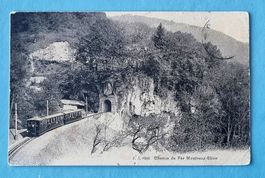 Chemin de Fer Montreux - Glion - Zug beim Tunnel