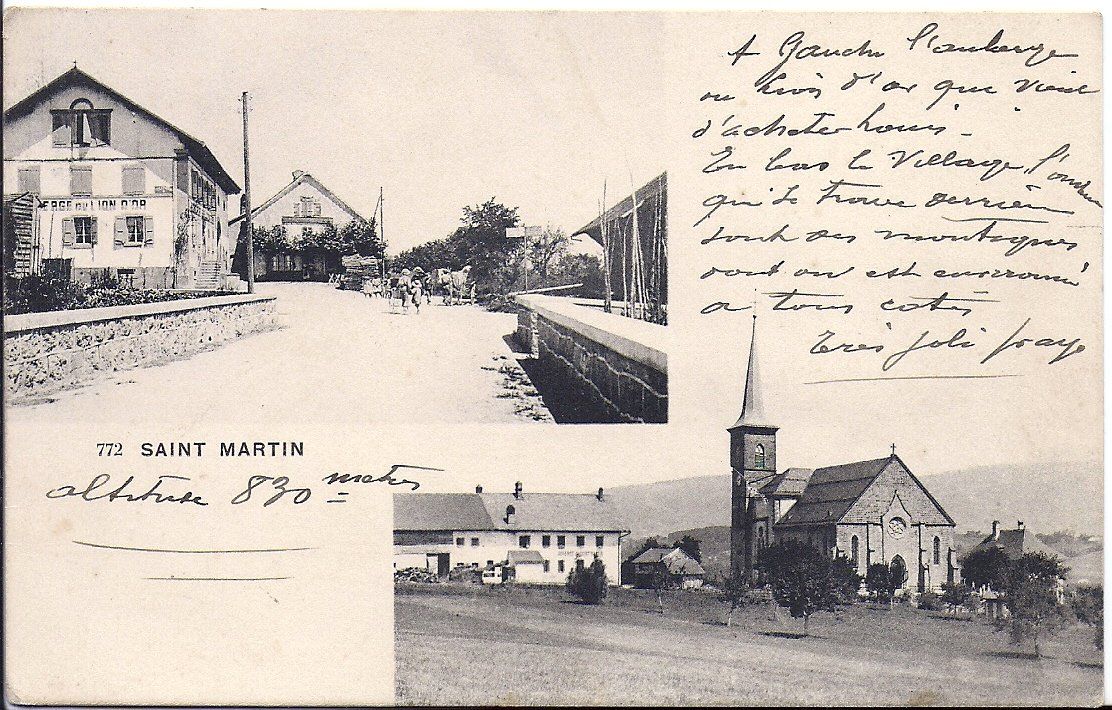 Cartoline postali: SAINT MARTIN, en 2 vues – Usato da Les Verrières venduto da Scampi0
