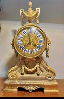 PENDULE PARIS KAMINUHR EMPIRE GOLD LOUIS XVI