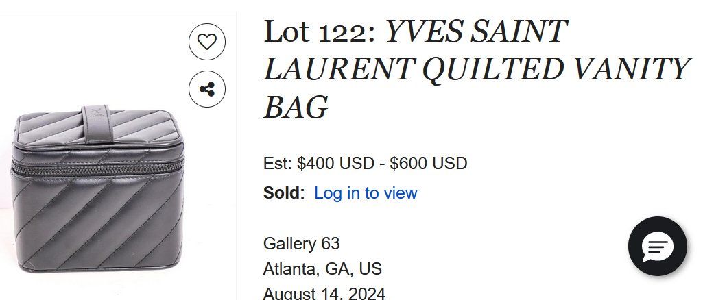 Saint Laurent Custodie per cosmetici: Yves Saint Laurent  Vanity case – Usato da Collonges venduto da Auganien 9