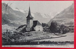Frutigen, Kirche, Doldenhorn und Atels 1912