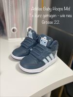 Adidas Hoops Mid Sneaker, Grösse 22, Robot, blau, wie neu