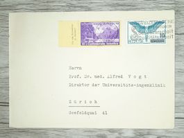 TR102 Enveloppe + Timbre Suisse 1938
