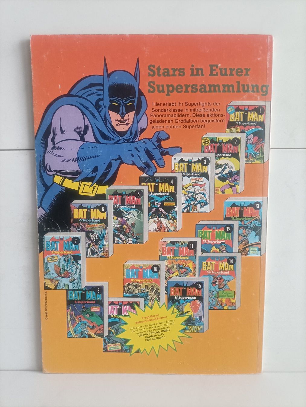 Fumetti: BD Comics Batman 16. Superband / Ehapa 1982 – Usato da crans montana venduto da AB3963 3