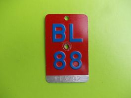 Velonummer / Fahrradnummer BL 88