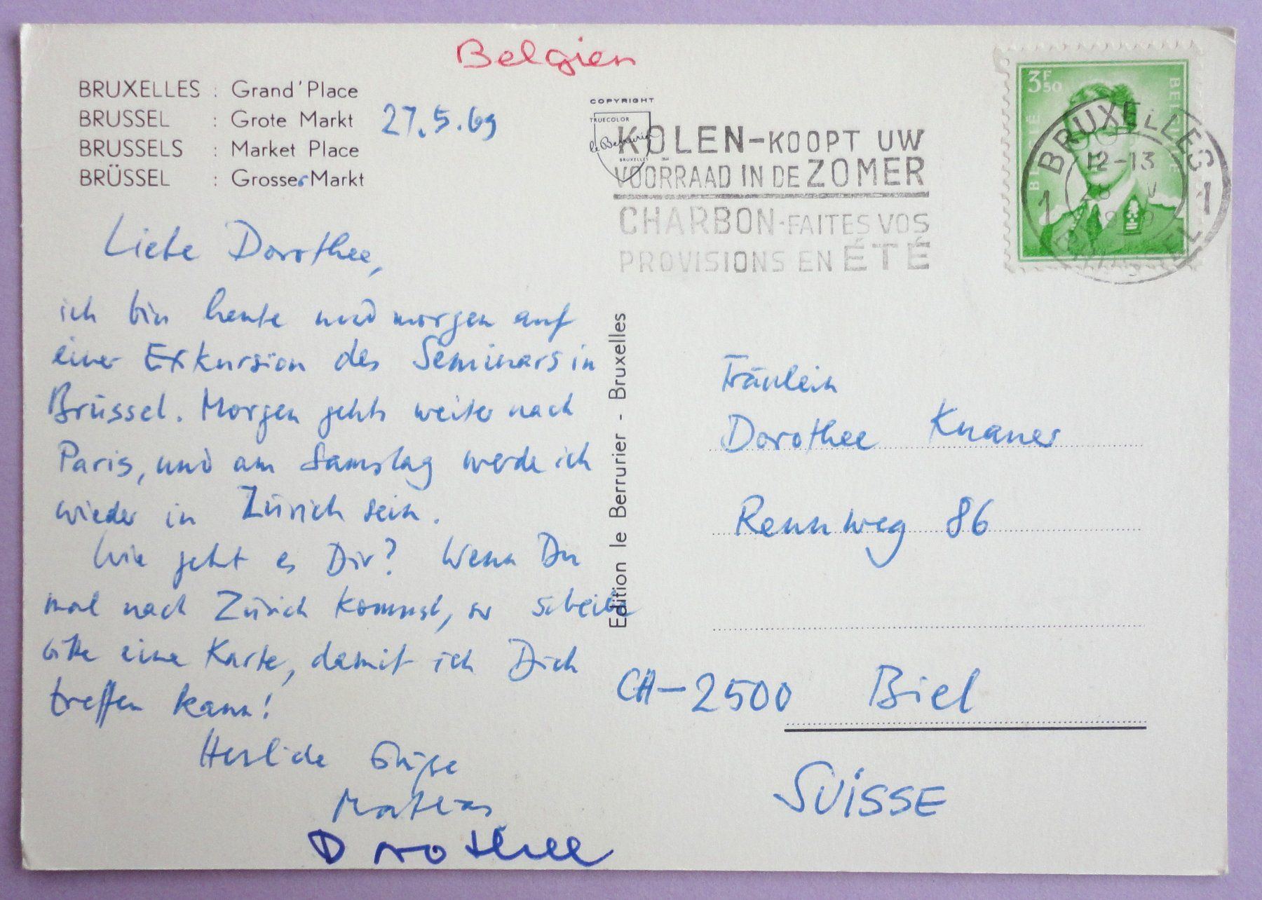 Cartoline postali: Bruxelles, Grand'Place – Difettoso da Fétigny venduto da Billy2miny 1