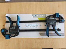 WORKZONE Schnellspannzwingen-Set 2 teilig neu