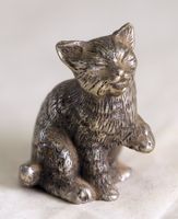 Katze Metall Figur 45mm