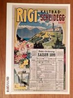 Künstlerlitho, Fahrplan, Rigi-Scheidegg