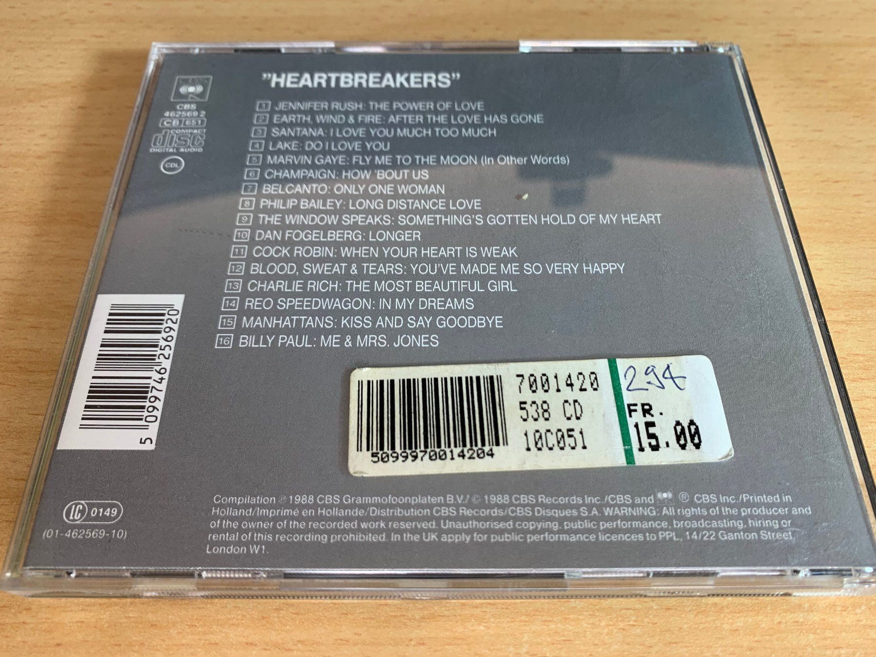 CD: Various – Heartbreakers – Usato da Rikon im Tösstal venduto da Alpenmutz 1