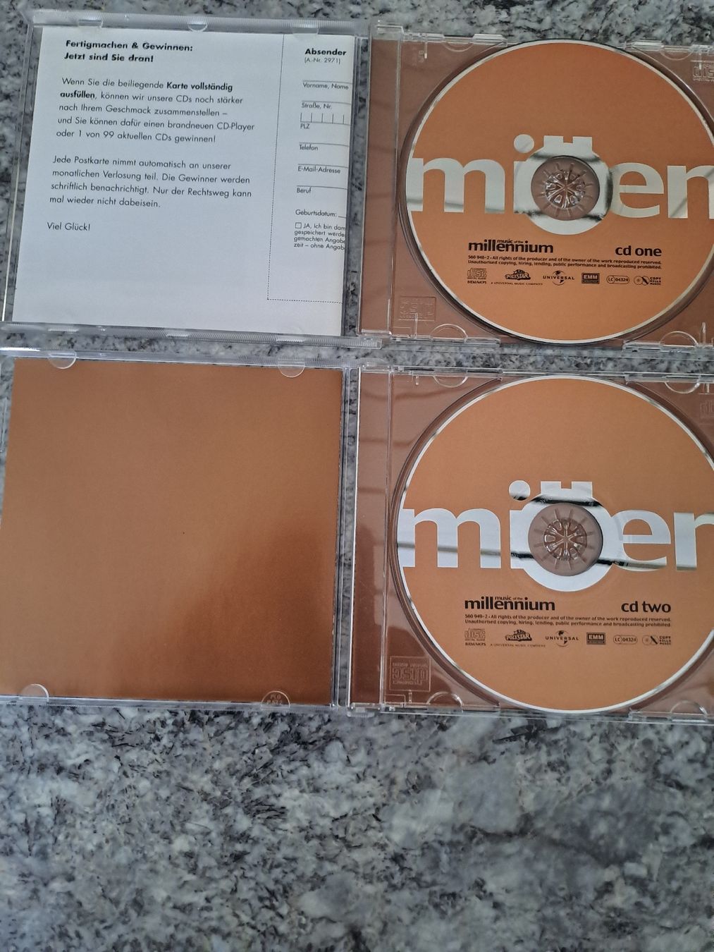 CD: 2 CD SAMPLER  "Music for the millenium" – Usato da Uetendorf venduto da Essiggurken 1