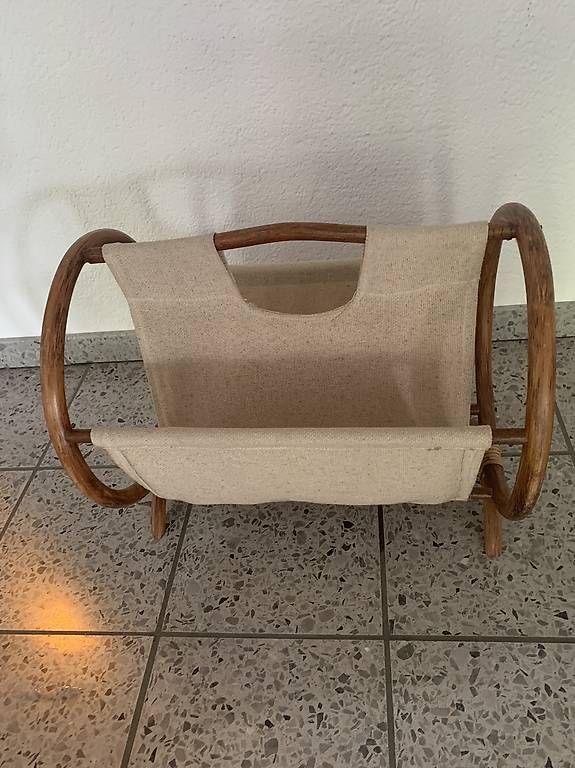 Autres articles pour la maison: Rarer Mid Century Bambus/Leinen Zeitugständer – D'occasion à Rothrist par Oddymanliane 3