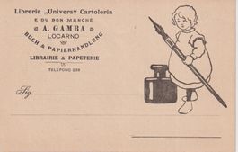 AK Libreria Gamba Locarno 1921, rara