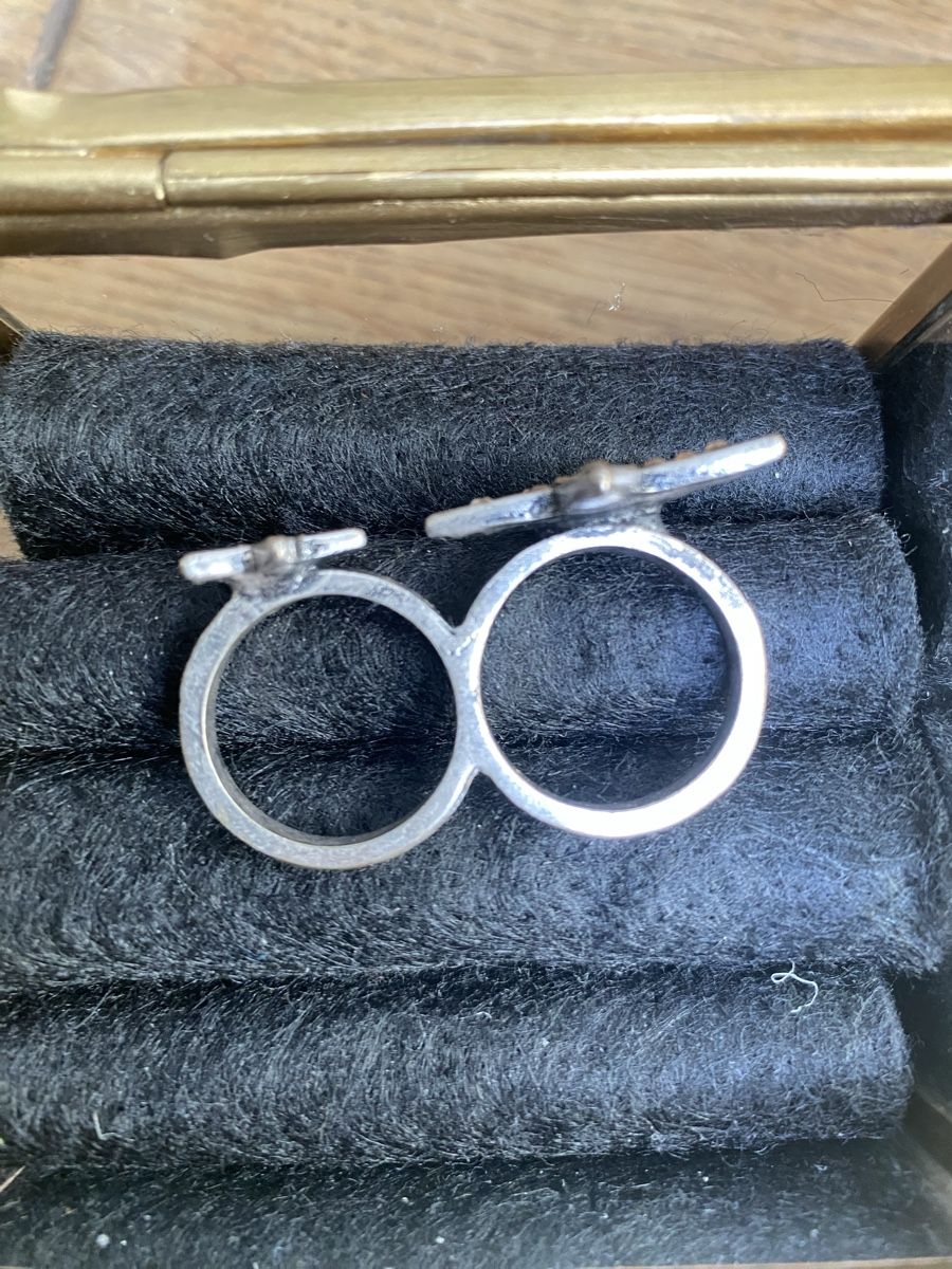 Anelli: Doppel Ring mit Stern Motiv, silberfarben – Usato da Thalwil venduto da Alice015 1
