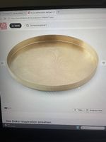 La Redoute Tablett Metall Gold 49cm Solador
