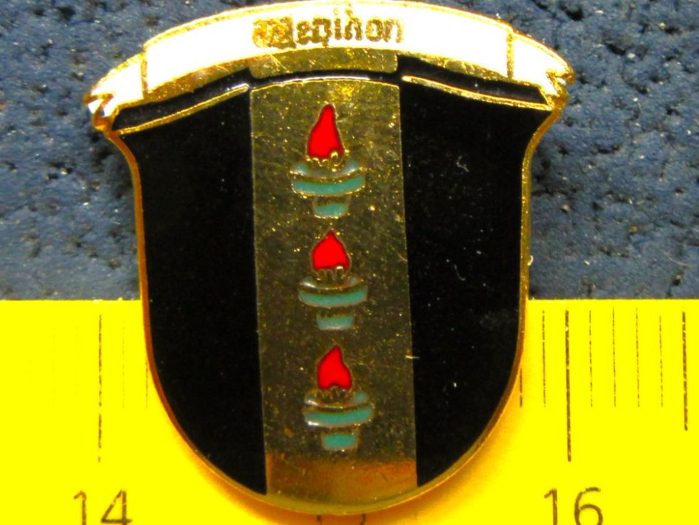 Swiss Placchette & Badge: GEMEINDE-WAPPEN SCHWEIZ PIN ENAMEL GOLDIG – Usato da Ettingen venduto da Hausi4711 1