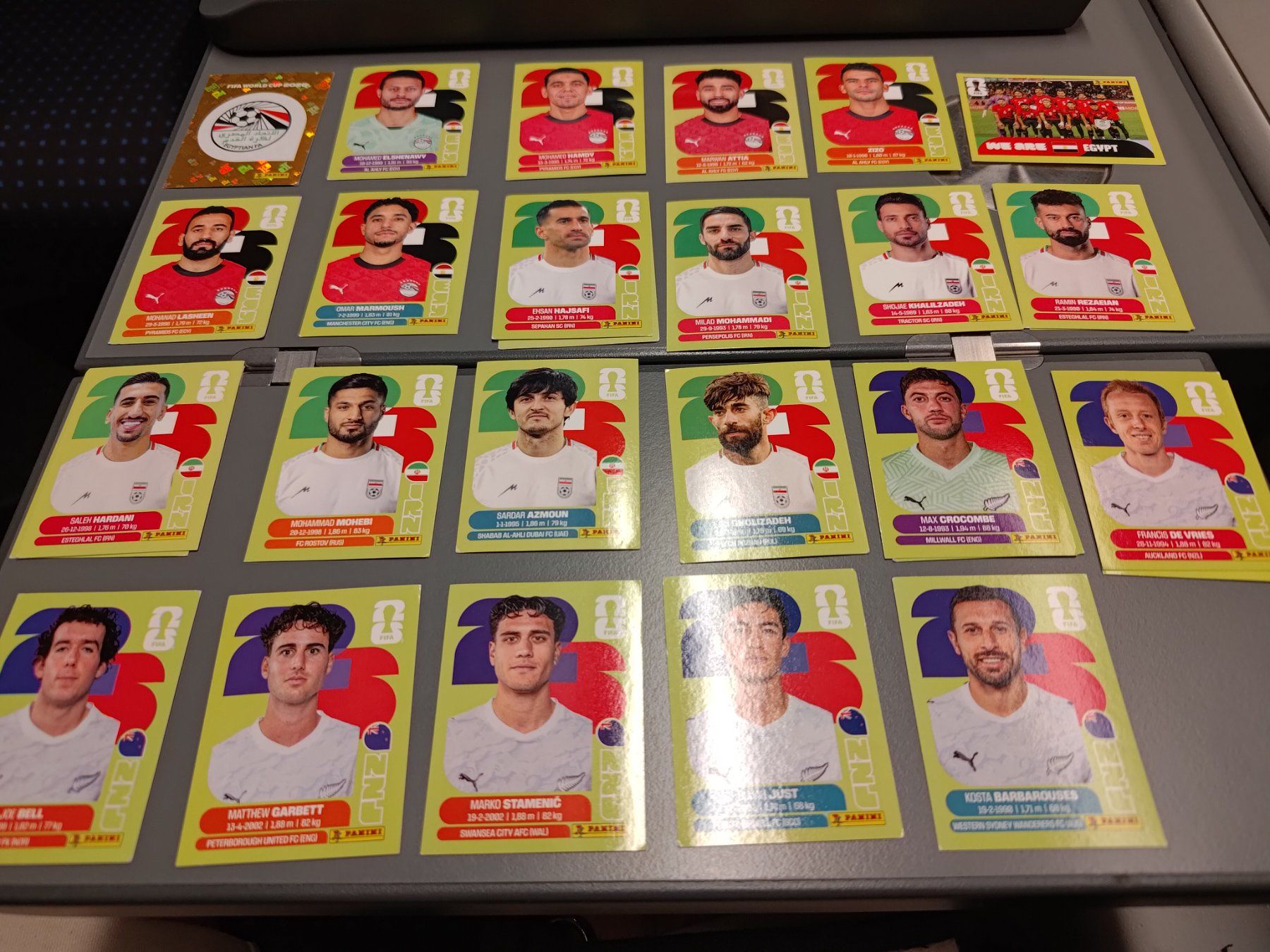 Panini Sammelbilder & Trading cards: Panini 2026 - SET EGY, IRN, NZL – Neu (gemäss Beschreibung) aus Bern von Nicolaro 1