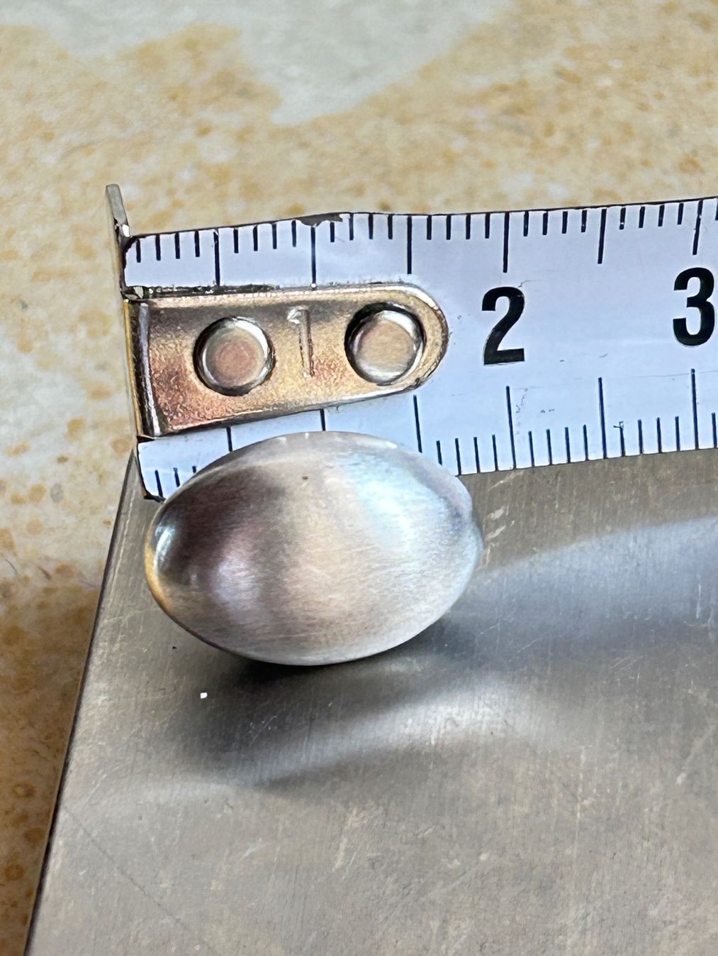 Ohrringe & -stecker: Ohrenstecker voll OVAL (sterling silber) – Gebraucht aus Dittingen von Bijoubelle 3