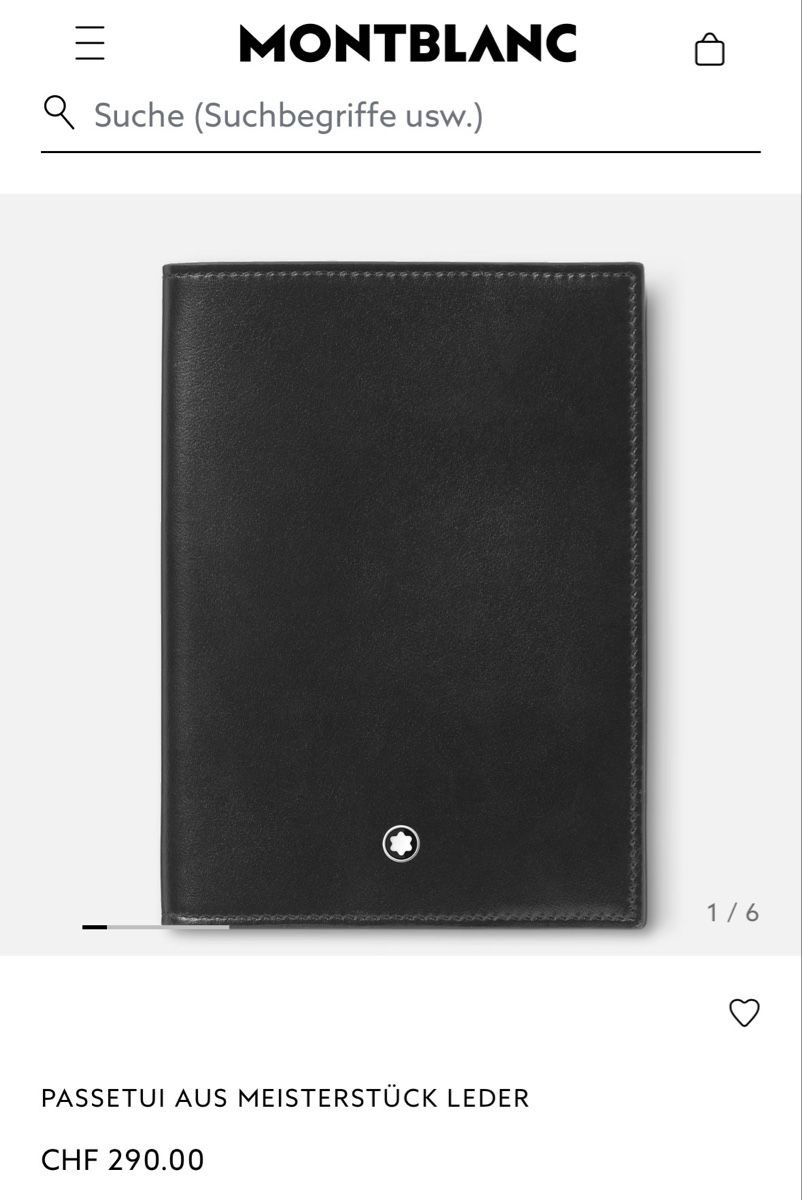 Montblanc Altro in  Abbigliamento & Accessori: MONTBLANC Passetui – Usato da Glattpark(Opfikon) venduto da stefano_c 3
