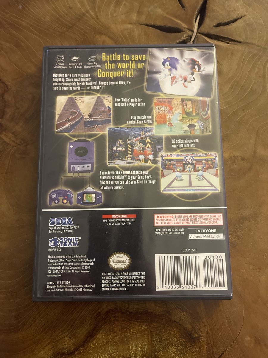 Nintendo Giochi: Sonic Adventure 2 Battle - Nintendo GameCube - Complet – Nuovo (secondo la descrizione) da Renens VD venduto da fra_2rxn 1