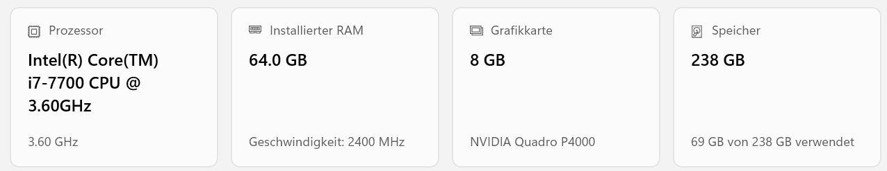 CELSIUS W570 power, Core i7, 64 GB, 256 GB SSD, Win 11 (Gebraucht) in ...