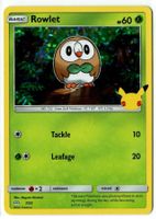 Rowlet Holo McDonald's Promo 7/25