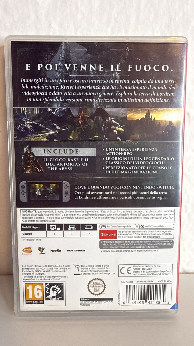Nintendo Giochi: Dark Souls Remastered for Nintendo Switch - Great Condition! – Usato da Ehrendingen venduto da bubulence 1