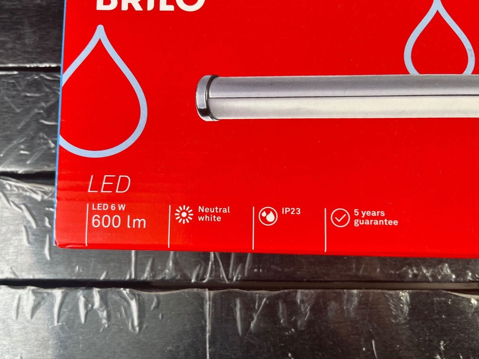 Lampade: Brilo LED-Badezimmerlampe, Lampe, 40 cm – Nuovo e nell'imballaggio originale da Tafers venduto da JP911 2